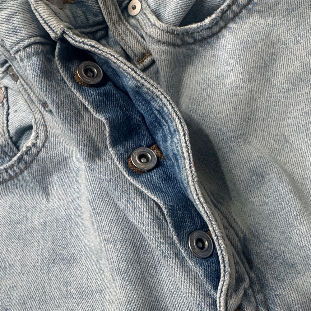 Madewell The Dadjean in light Blue  Wash: Ripped Edition Sz 27 - Picture 11 of 11